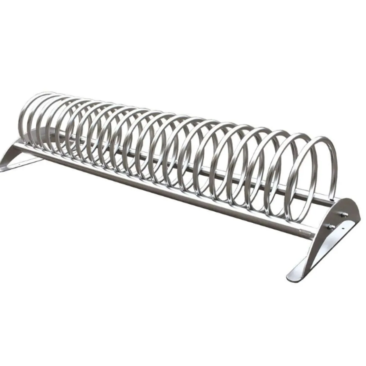 Support vélos DELTA en INOX Ressort sur platines