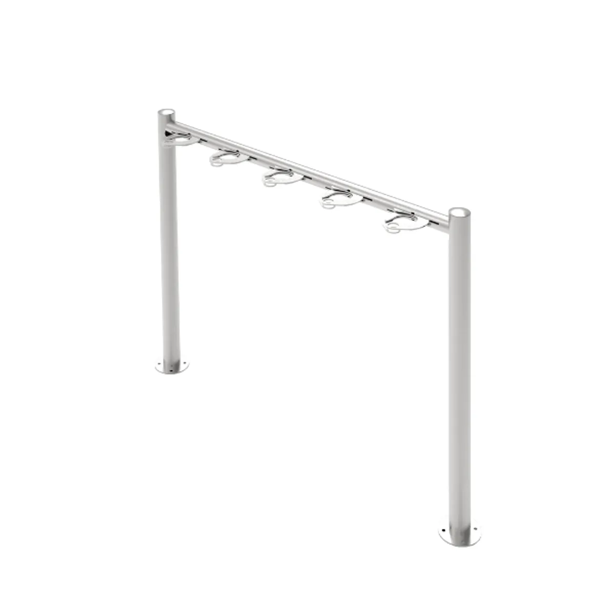 Range-trottinettes Inox- 5 places