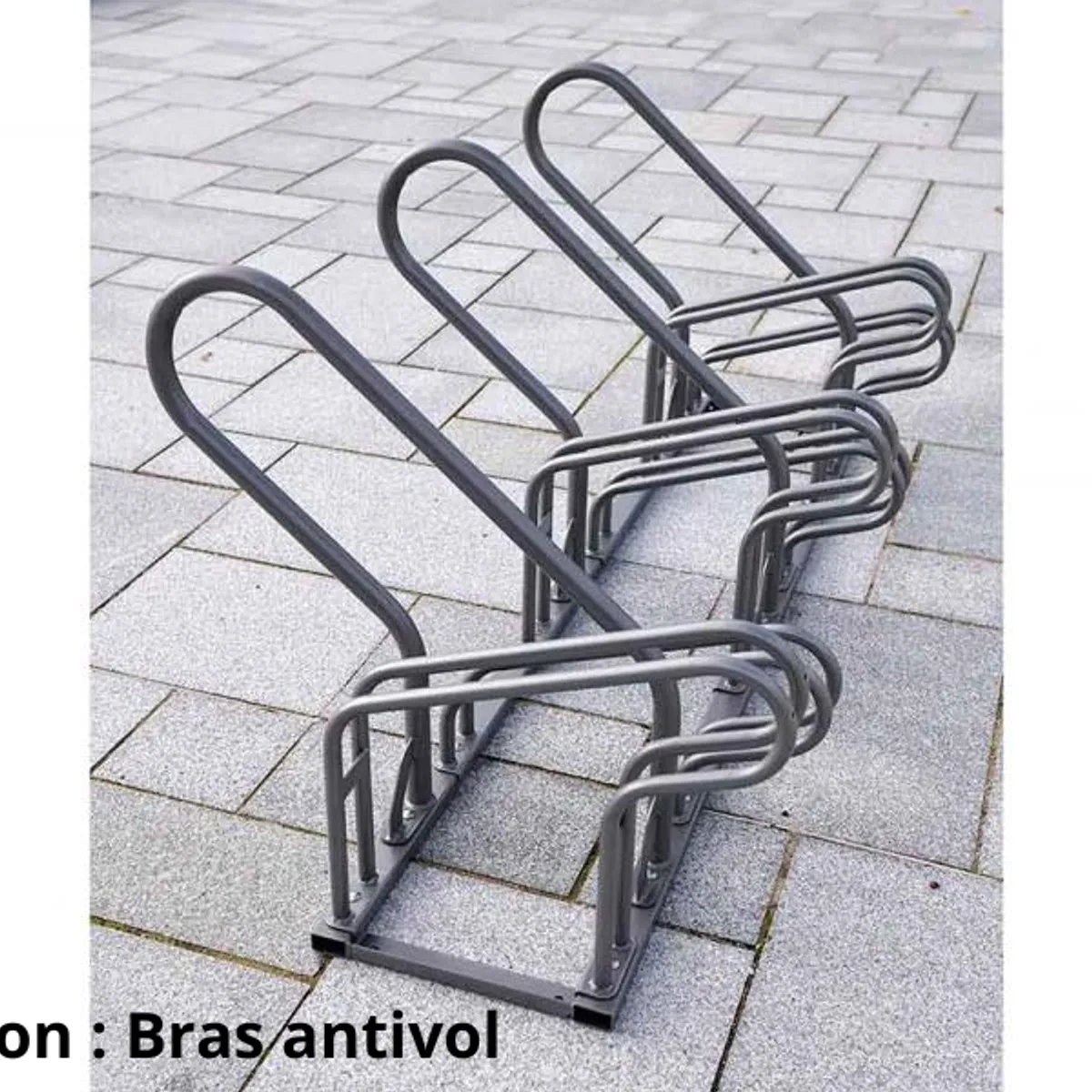 Option arceau antivol Peint pour Supports Cycles OPTIMUM