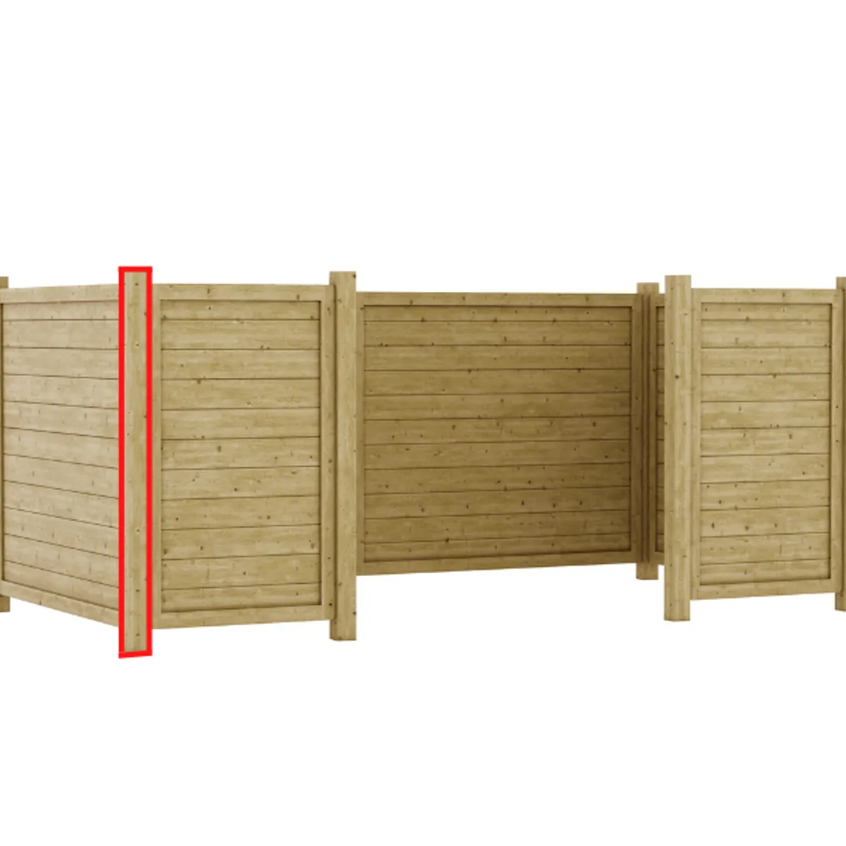 Poteau pour cache conteneur ETEL