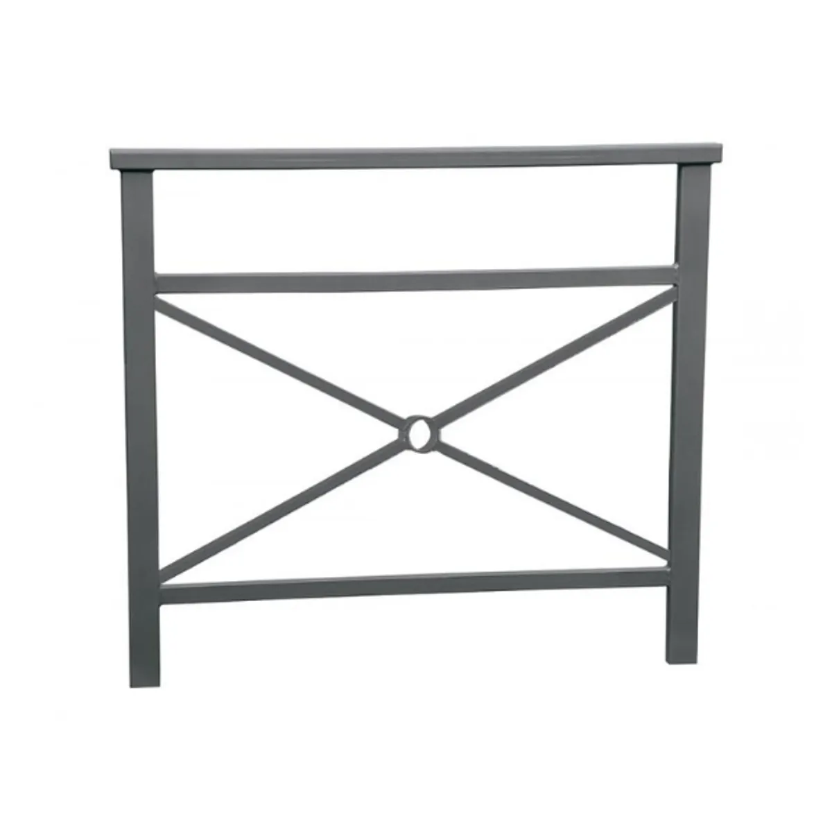 Barrière CROIX DOUBLE LISSE - main courante