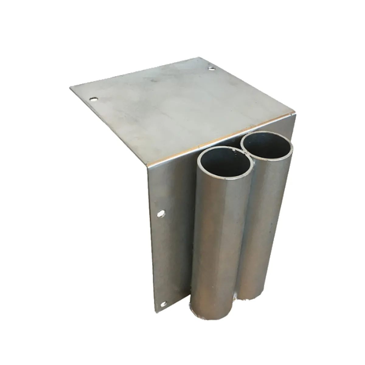 Fourreau double en applique pour arceau Ø 60 mm