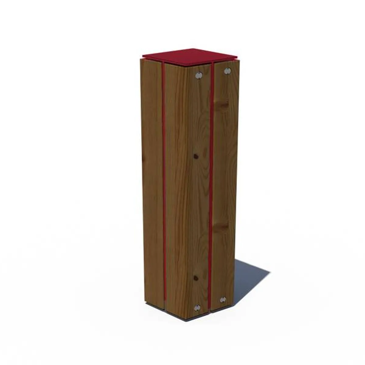 Borne PROTECT CRASH- acier galvanisé/décor en épicéa thermotraité-