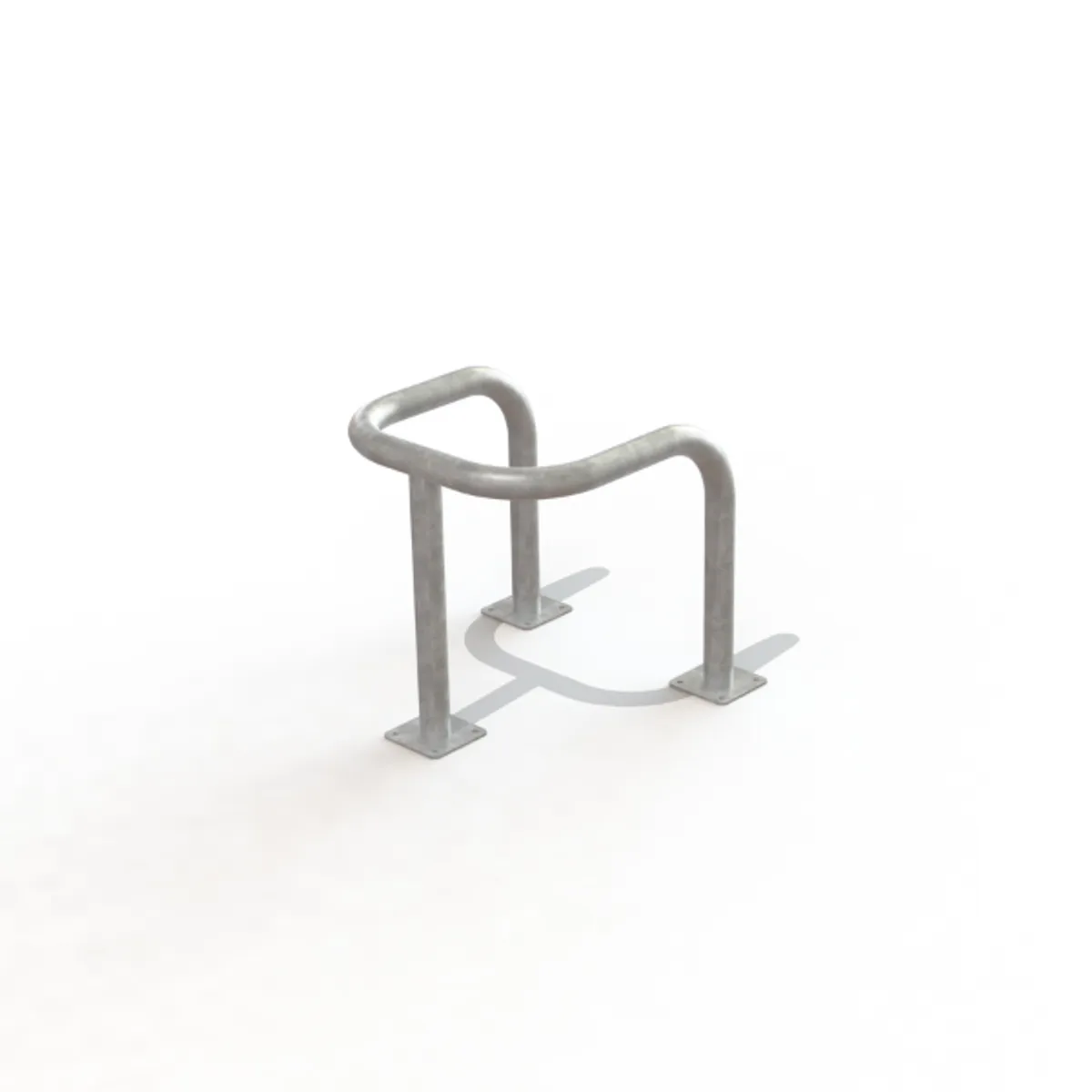 Etrier Protection galva brut- L.600 x Pr.600 x H.600- Ø60 mm - Sur platines