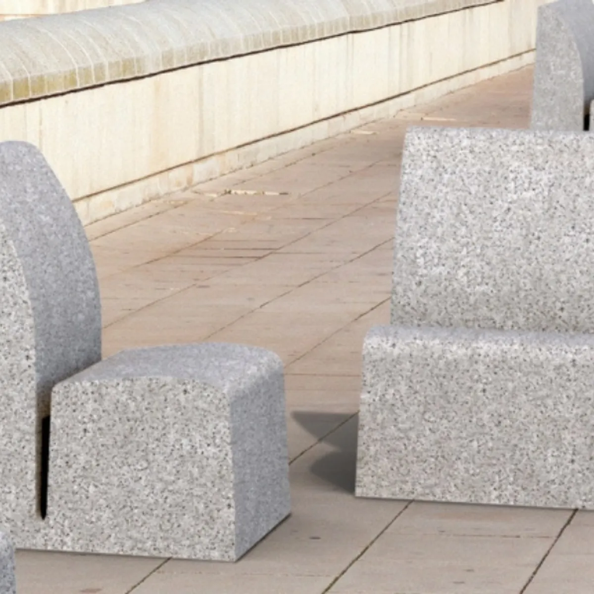 Fauteuil béton BLOK -