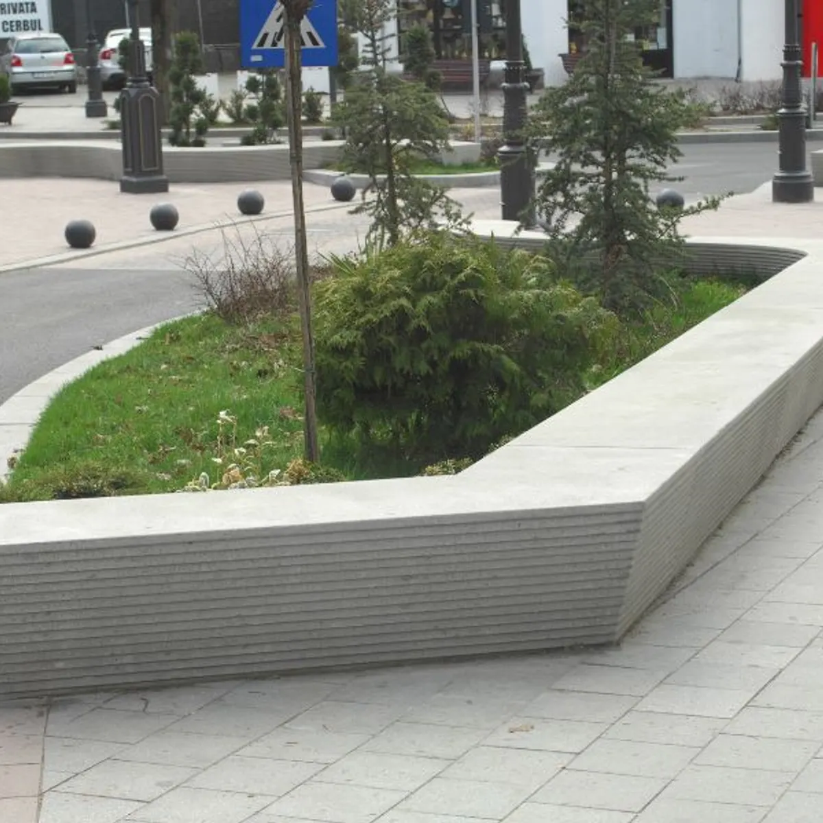 Banc Béton TIPIERRE Oblique