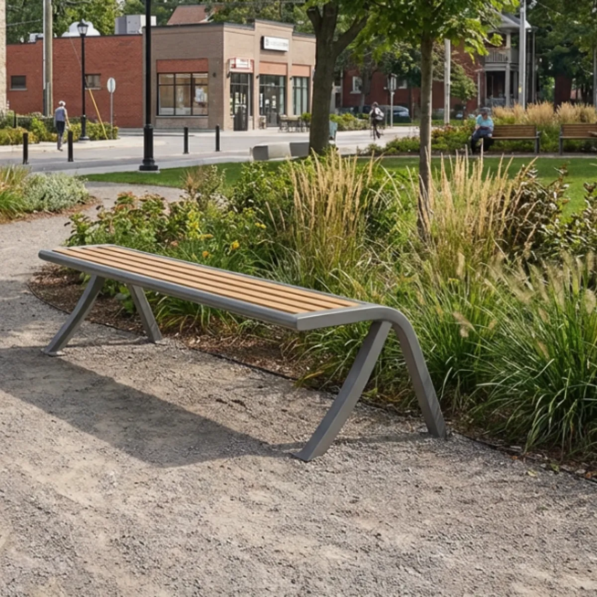 Banquette HORIZON Bois Compact Teck