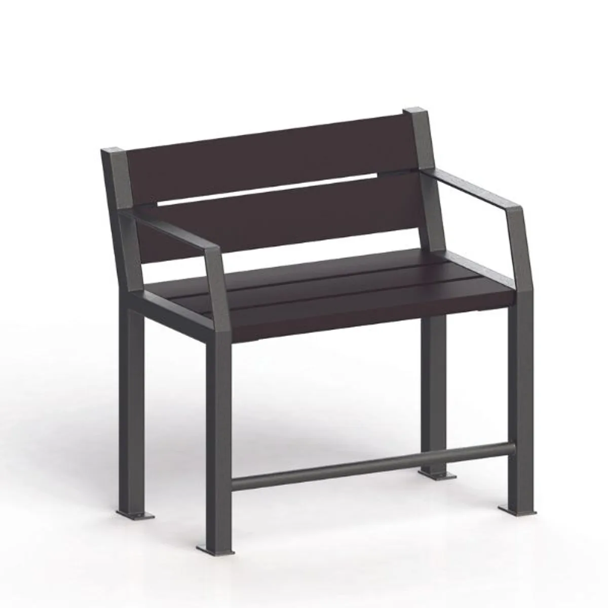 Fauteuil Sénior en acier/plastique recyclé CIOTAT