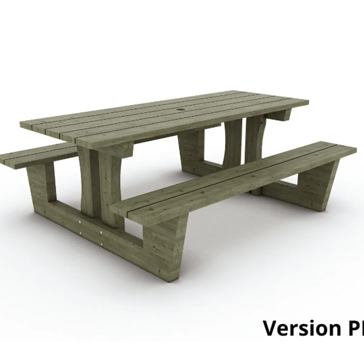 Table Modele QUEFFEN - PMR en pin - à poser