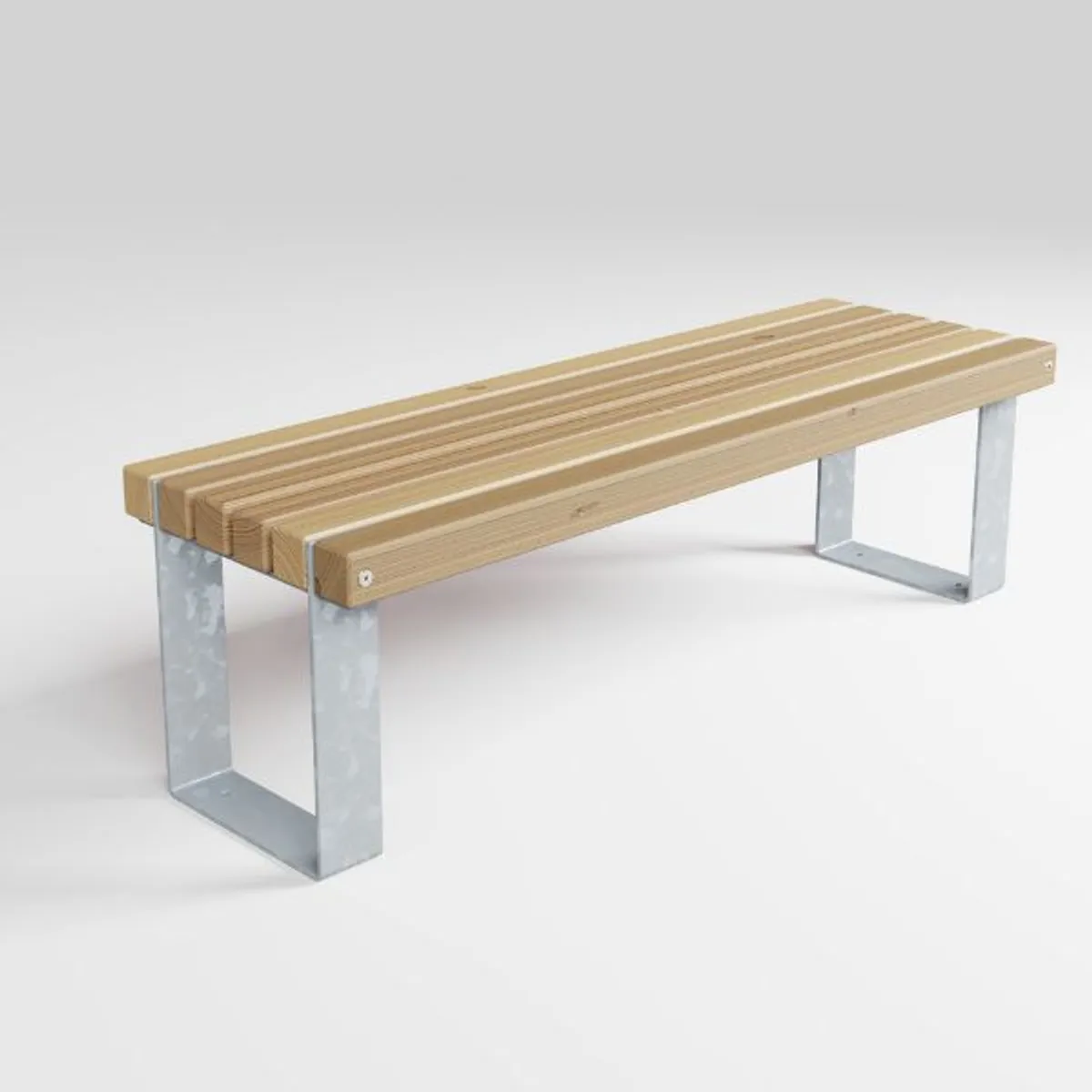 Gamme RUSTIK - la banquette bois/ acier galva