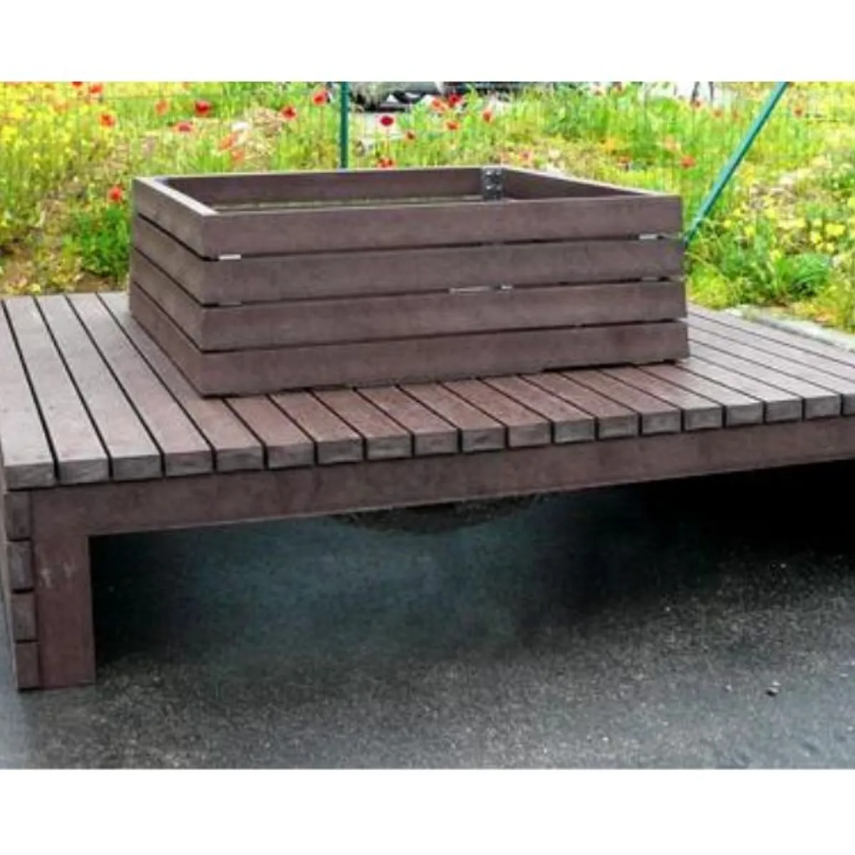 Option dossier pour banquette Tour d'Arbre plastique recyclé EMERGENCE