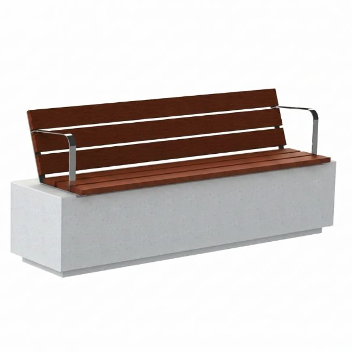 Assise bois pour bancs BLOOP Avec accoudoirs aux extrémités