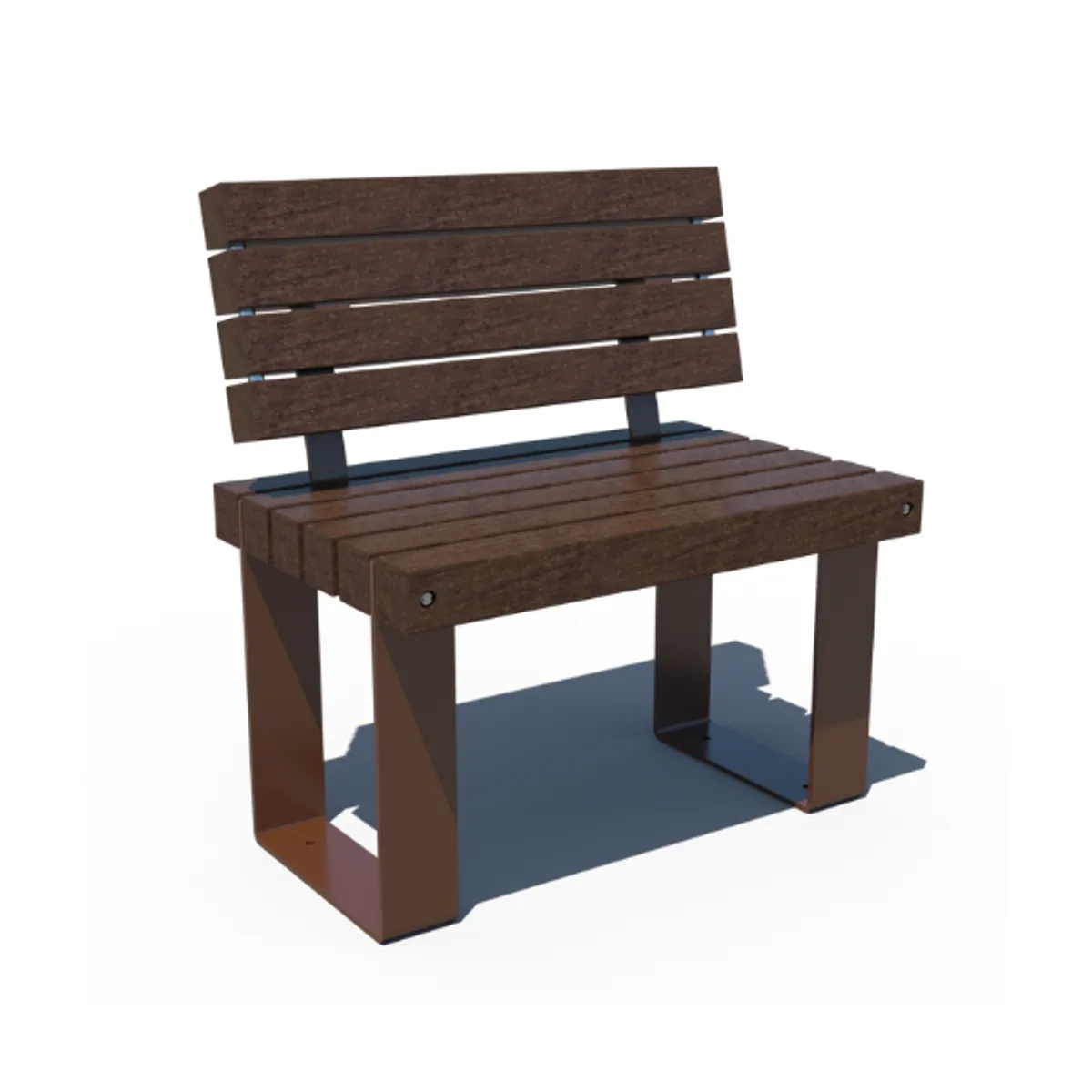 Fauteuil en plastique recyclé RUSTIK - Peint