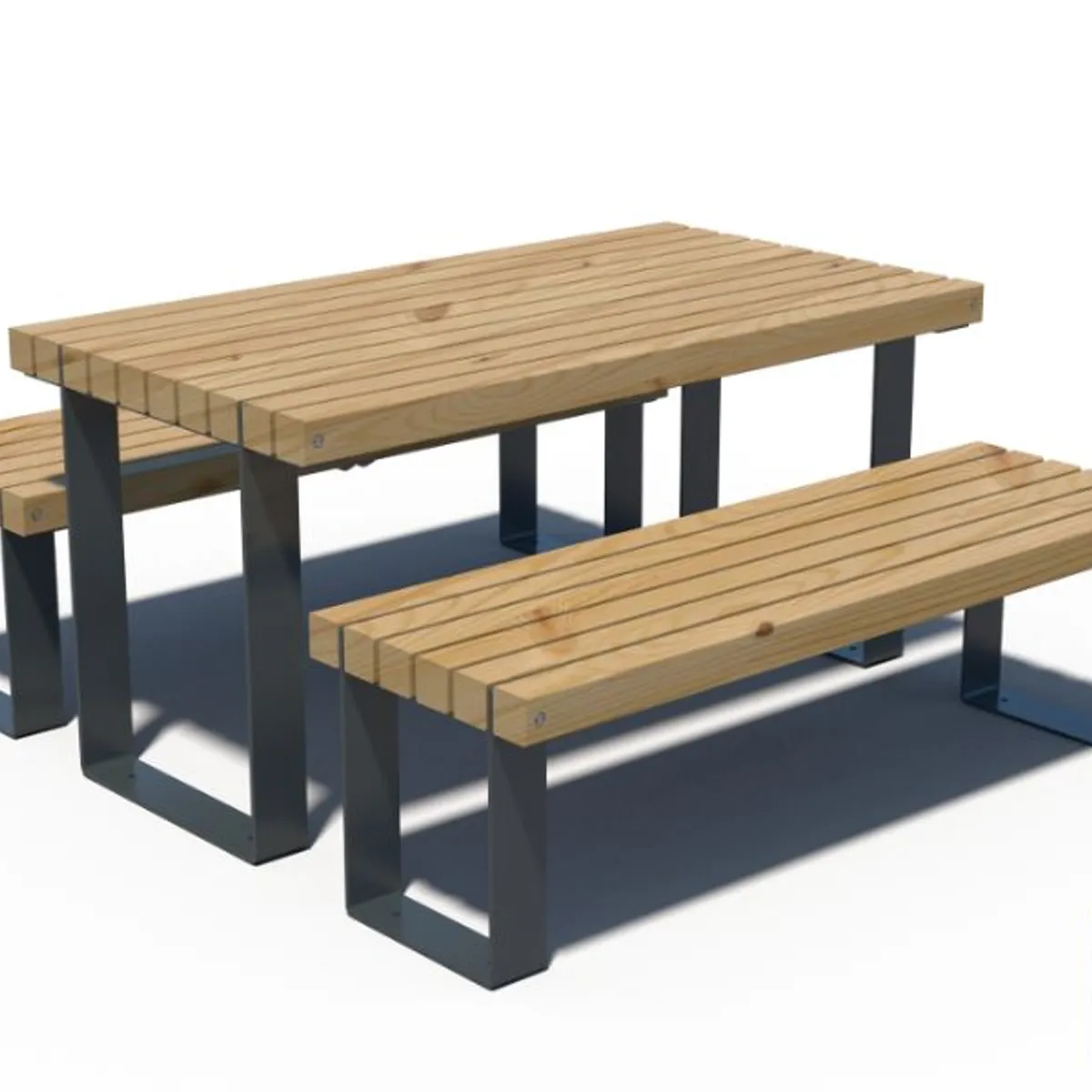 Table Rustik en pin/ Peint