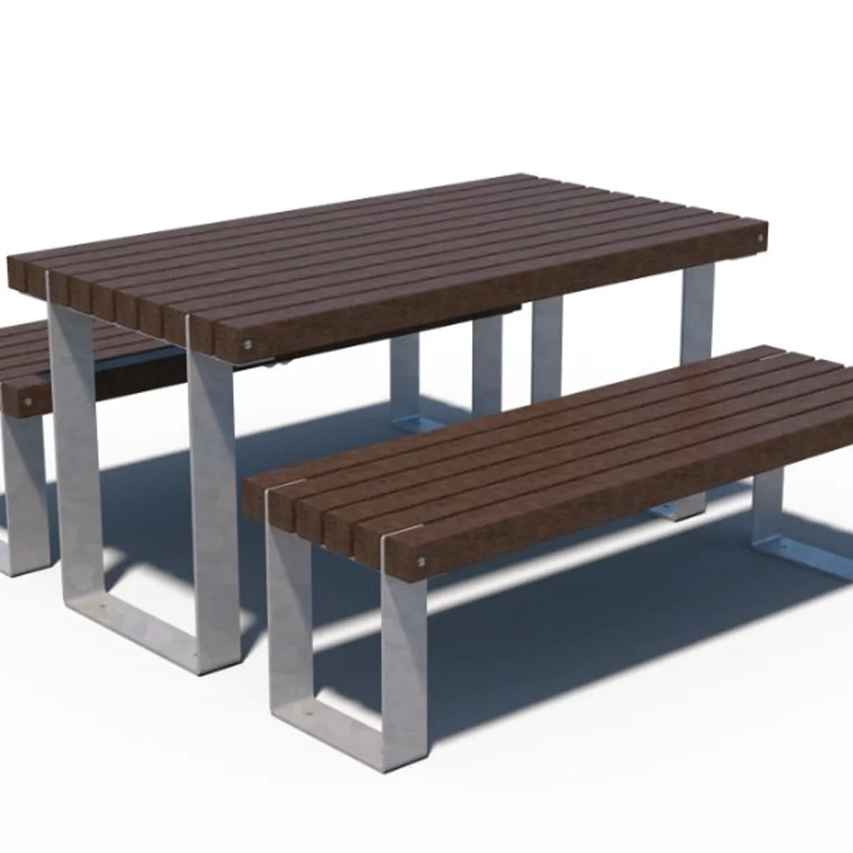 Table en plastique recyclé RUSTIK - Galva