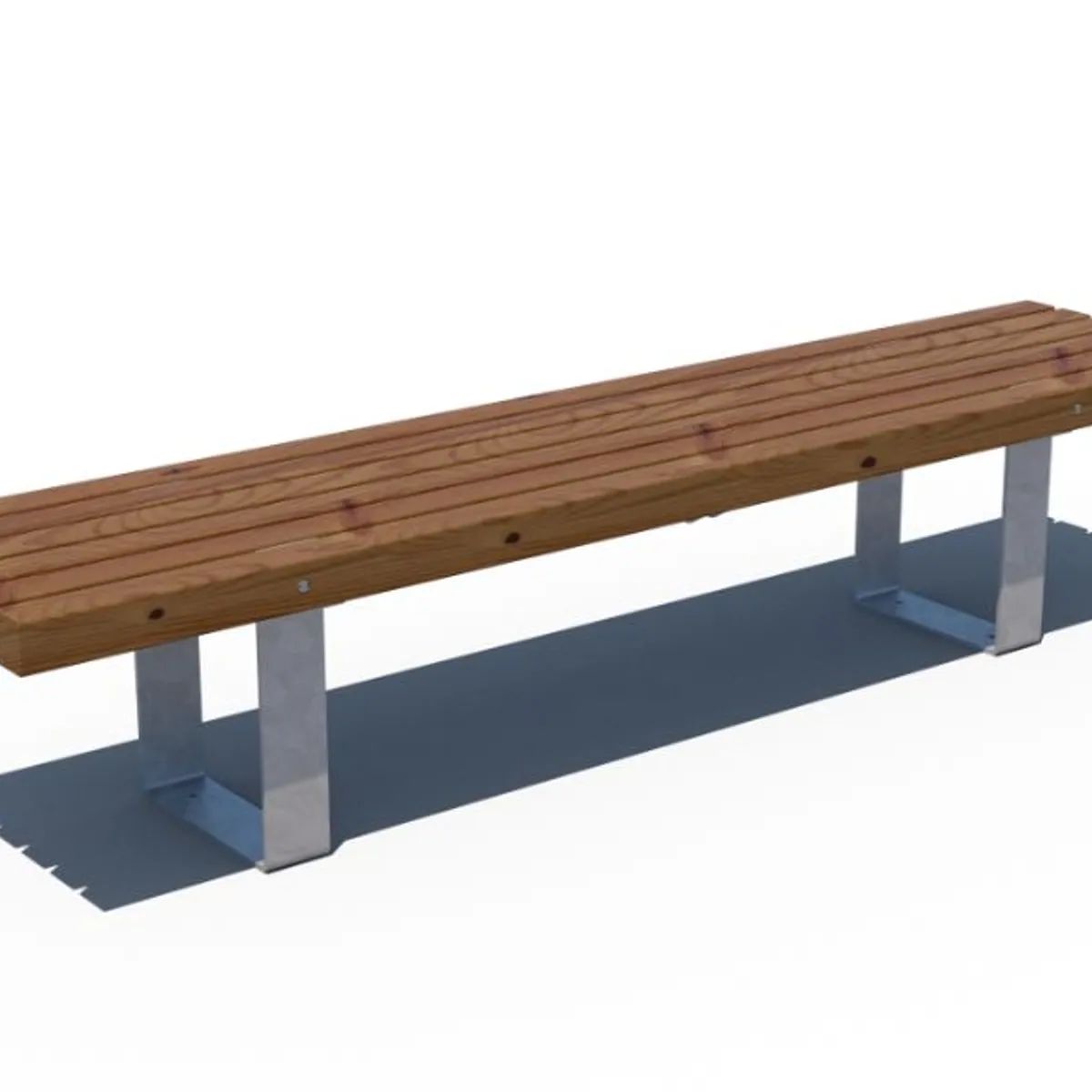 Gamme RUSTIK - la banquette Epicéa THT/ galva long. 2,25m