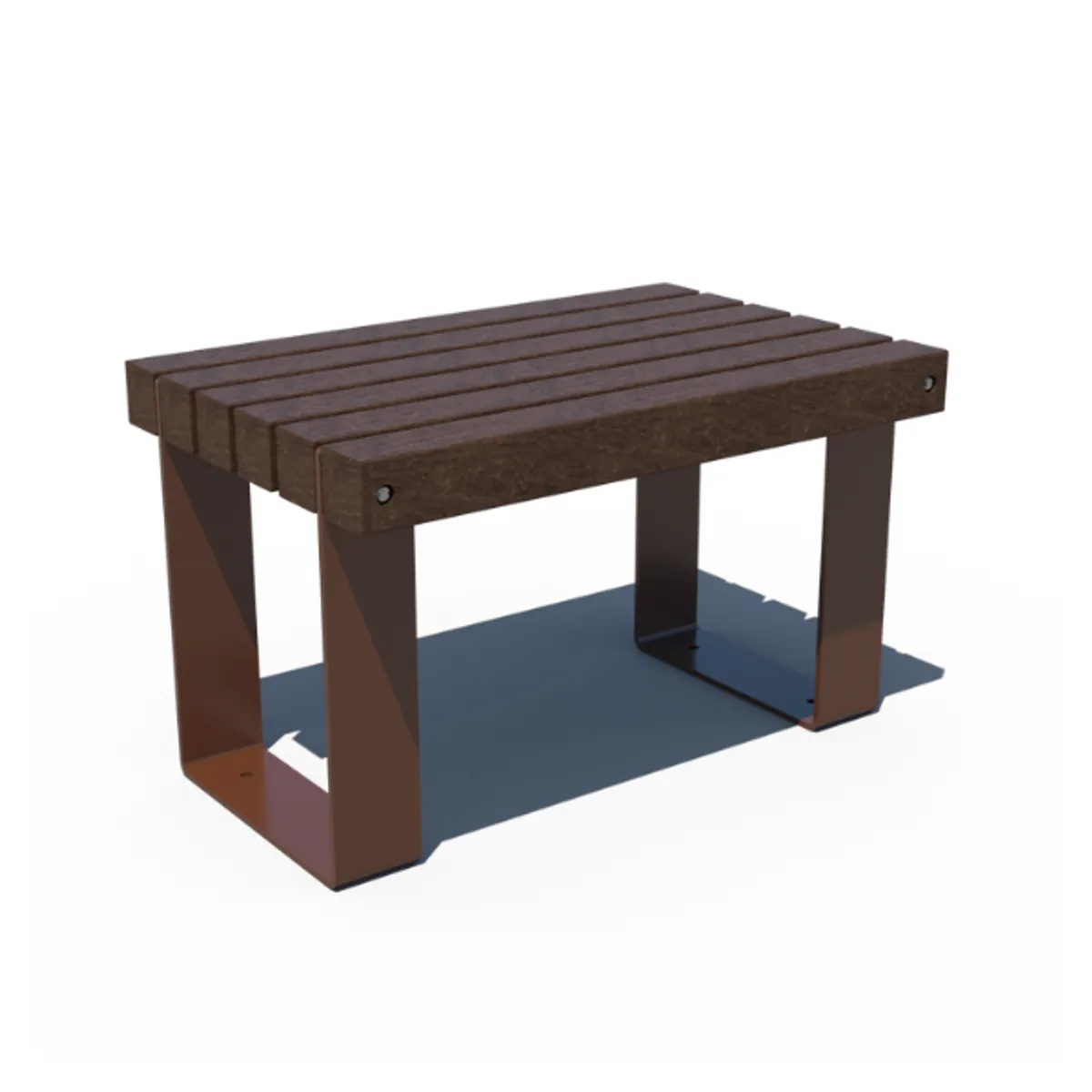 Tabouret en plastique recyclé RUSTIK - Peint