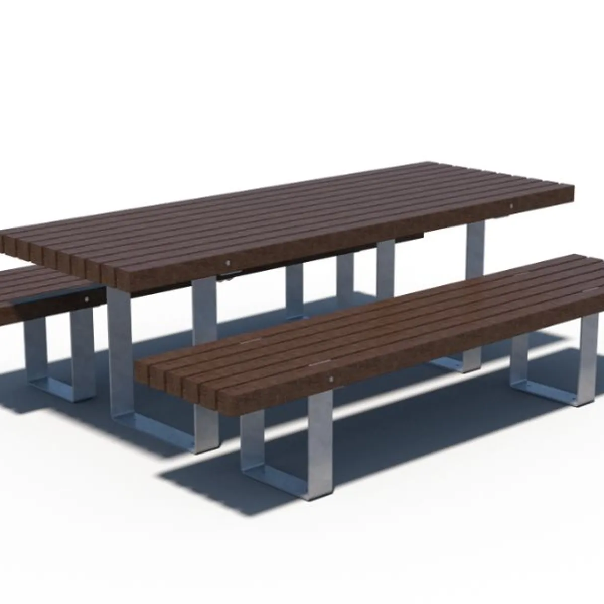 Table en plastique recyclé RUSTIK PMR /Galva