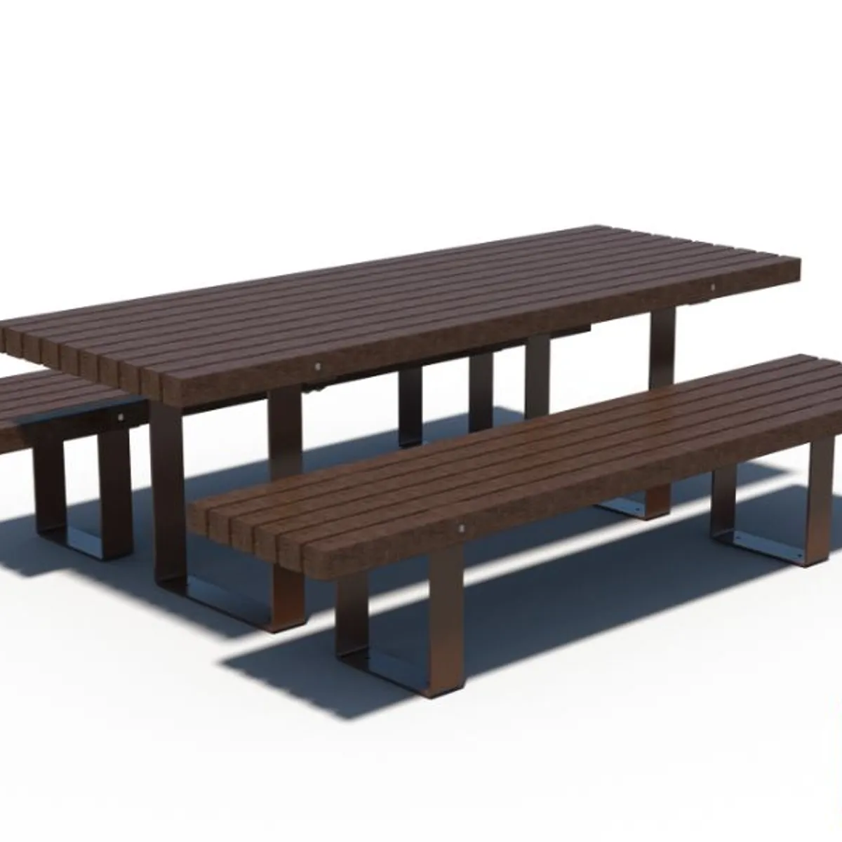 Table en plastique recyclé RUSTIK PMR /Peint