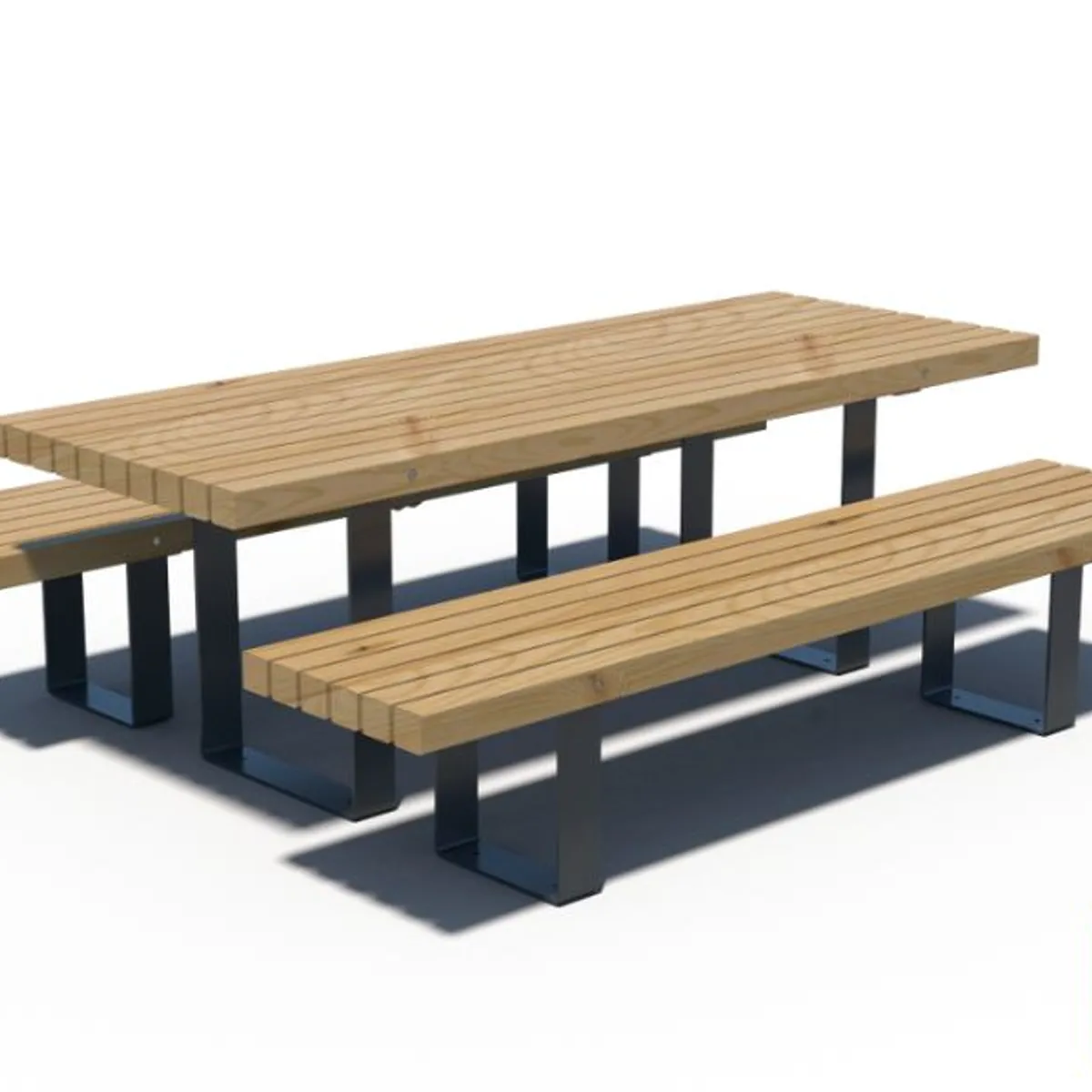 Table Rustik PMR en pin/Peint