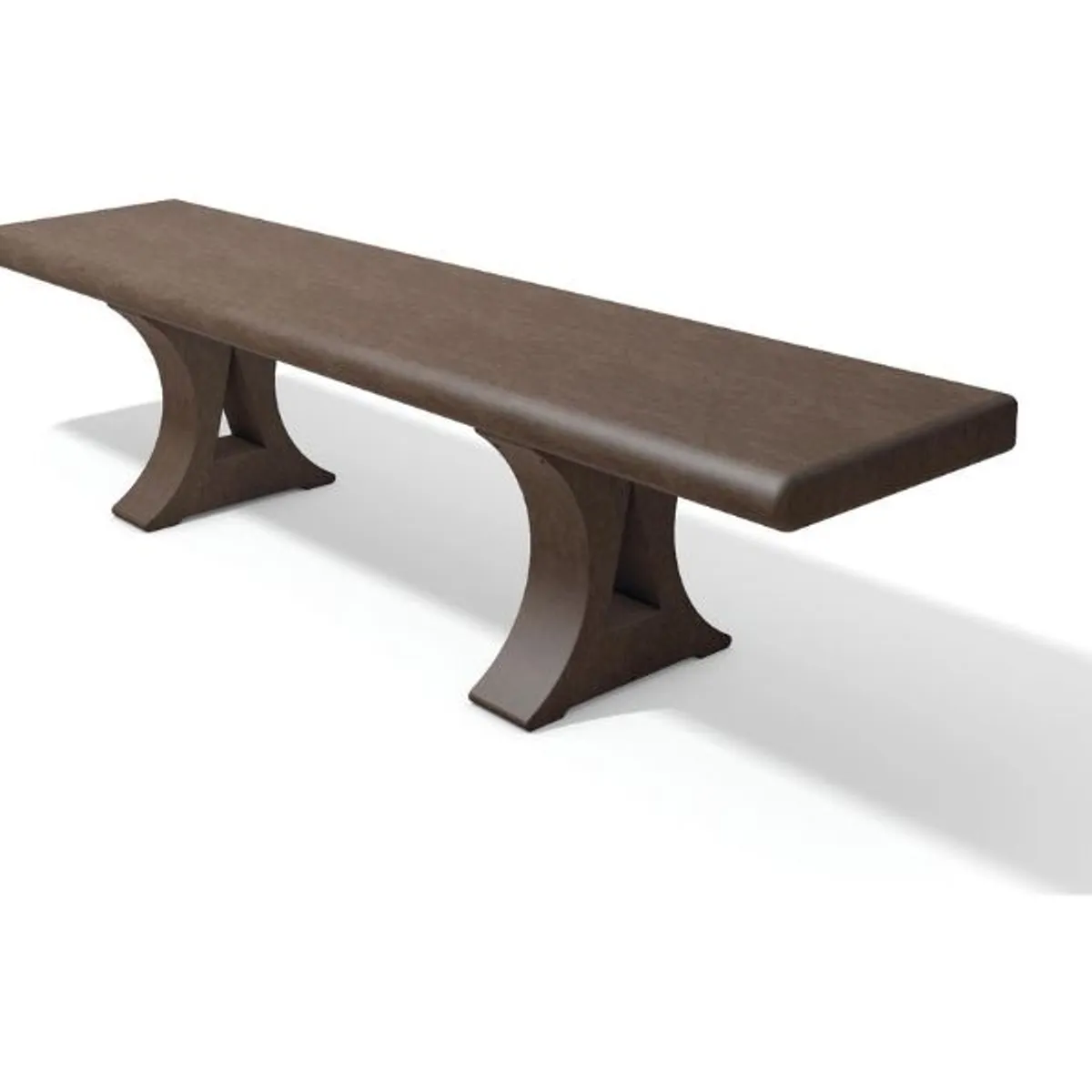 Banquette en plastique recyclé MIRA  - L.2000m