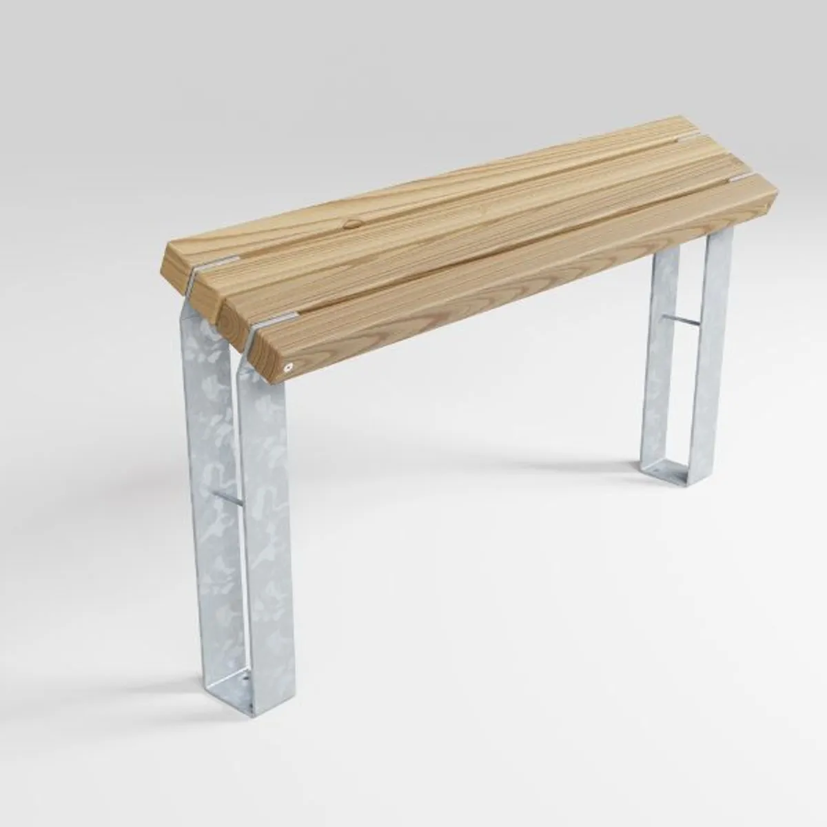 Assis-Debout RUSTIK - pin traité cl.IV/acier galavanisé brut