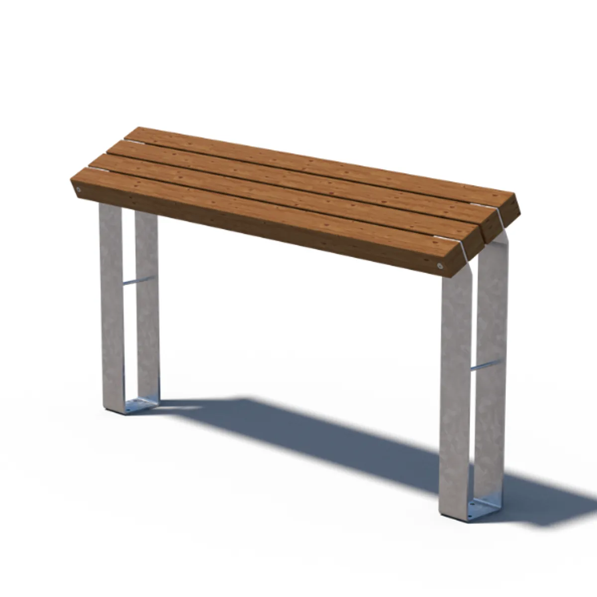 Assis-Debout RUSTIK - épicéa thermo-traité/acier galavanisé brut