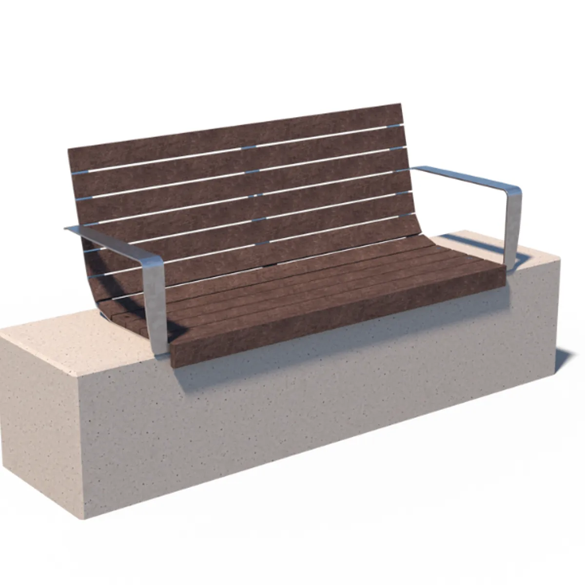 Banc ANGEL pour banc béton- épicéa thermotraité-