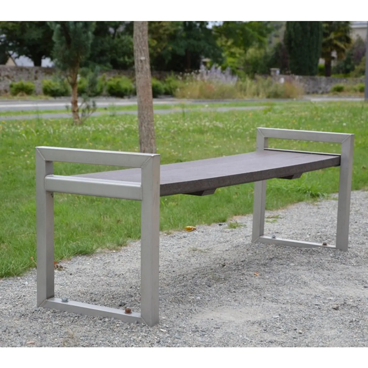 Banquette BAYONNE Inox/plastique recyclé