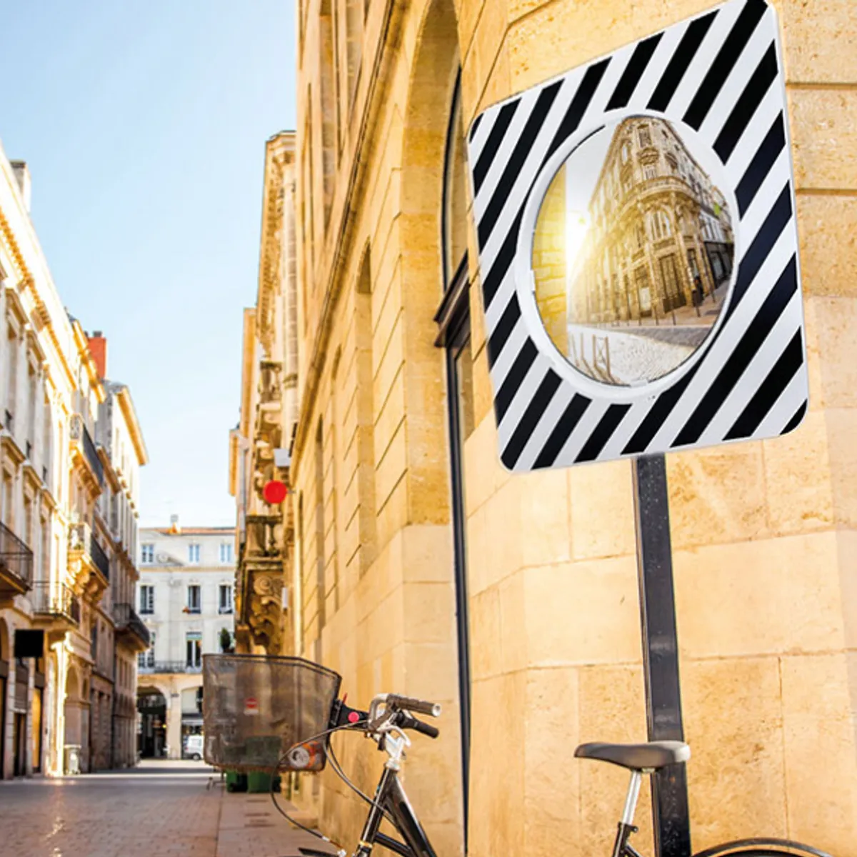 Miroir (rond) pour voies publiques- Ø600 - visibilité 8 à 12m