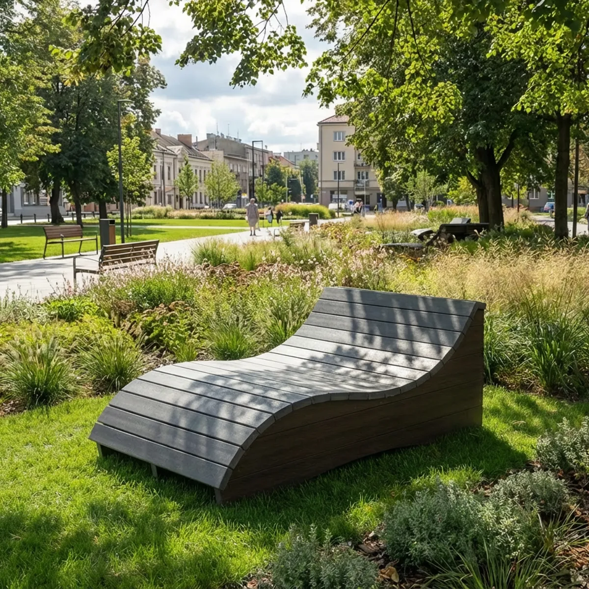 Chaise longue Wavy Double