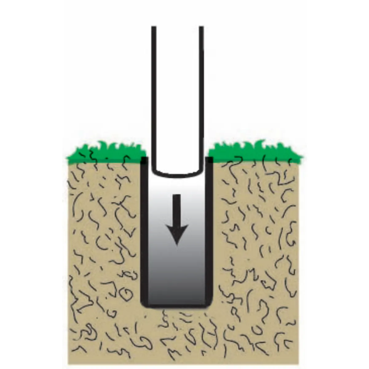 Fixation pour mât de manche à air - Fourreau