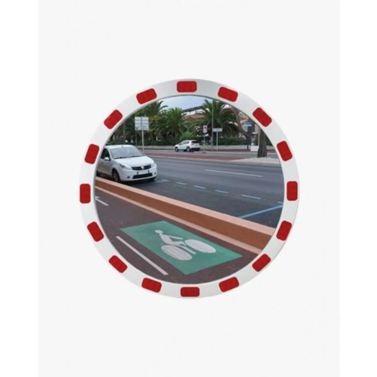 Miroir rond réfléchissant