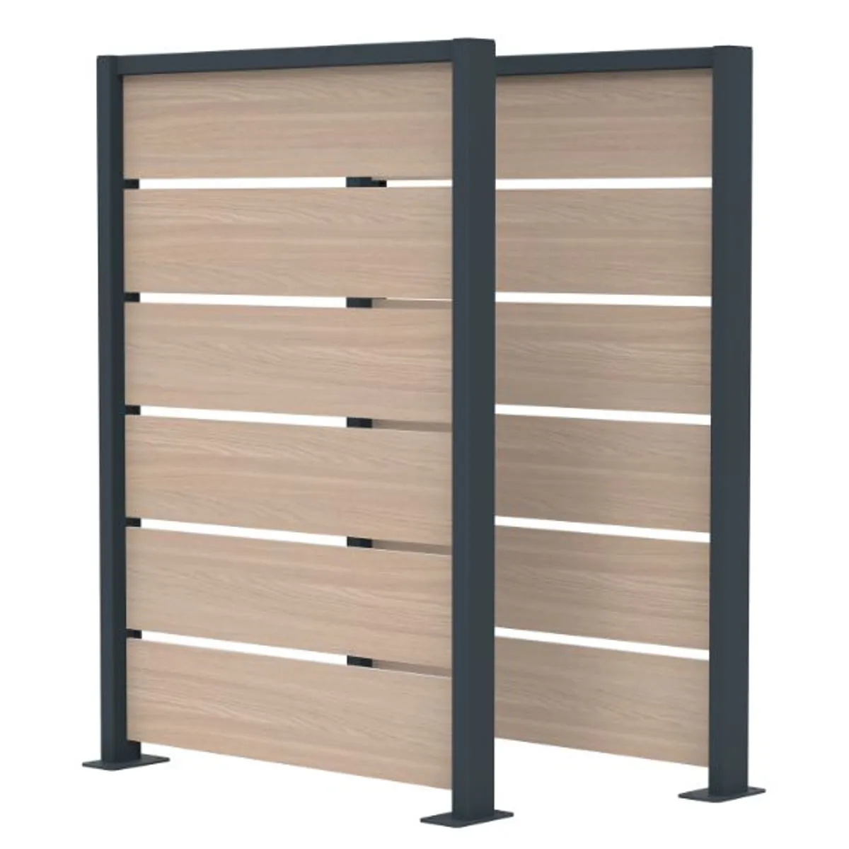 Cache conteneurs Extreme 2 modules Anthracite