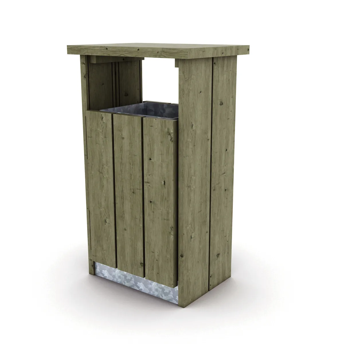 Corbeille AMBOISE 120L Pin Traité