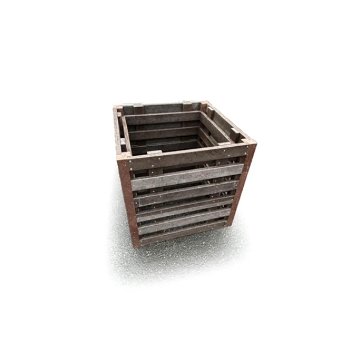 Composteur en plastique recyclé sans couvercle