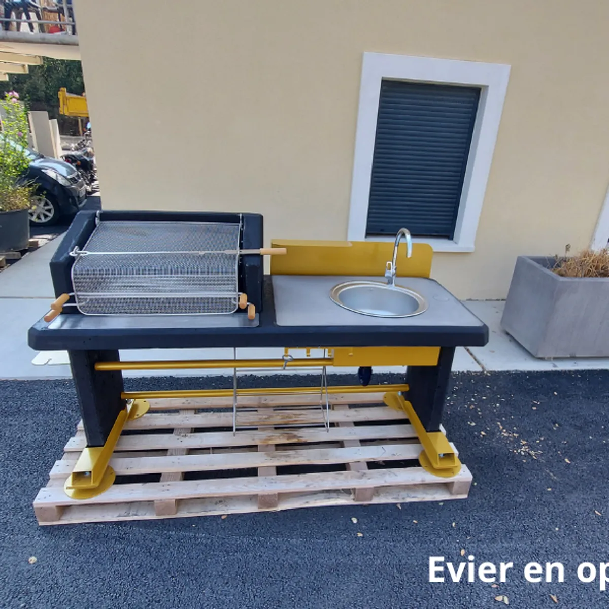 Barbecue mono-foyer-