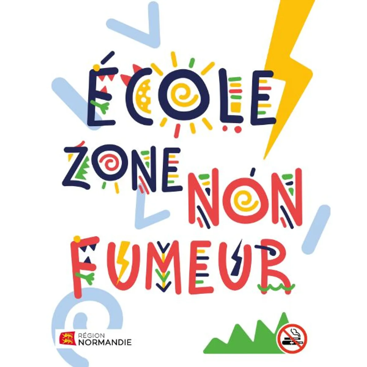 Panneau d'information zone sans tabac