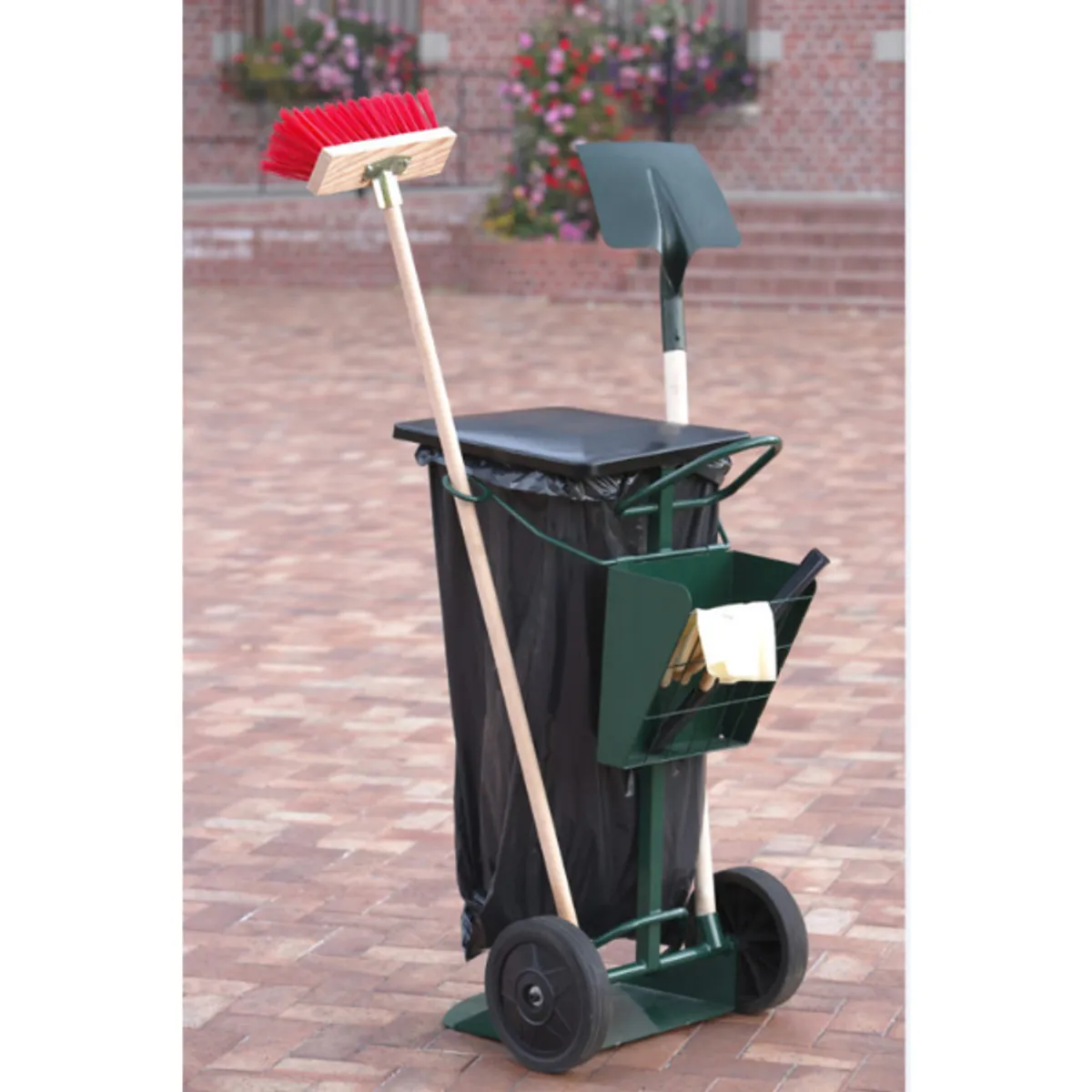 Chariot de voirie avec support sac