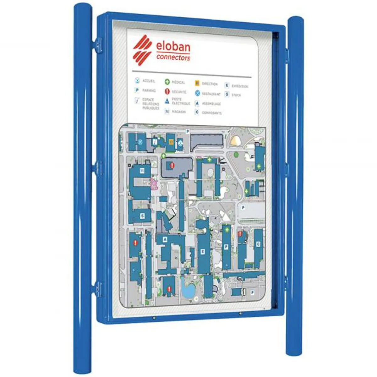 Panneau double face  H 1760 x 1210 mm
