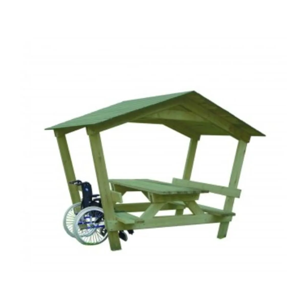 Table Banc Castor PMR avec toit