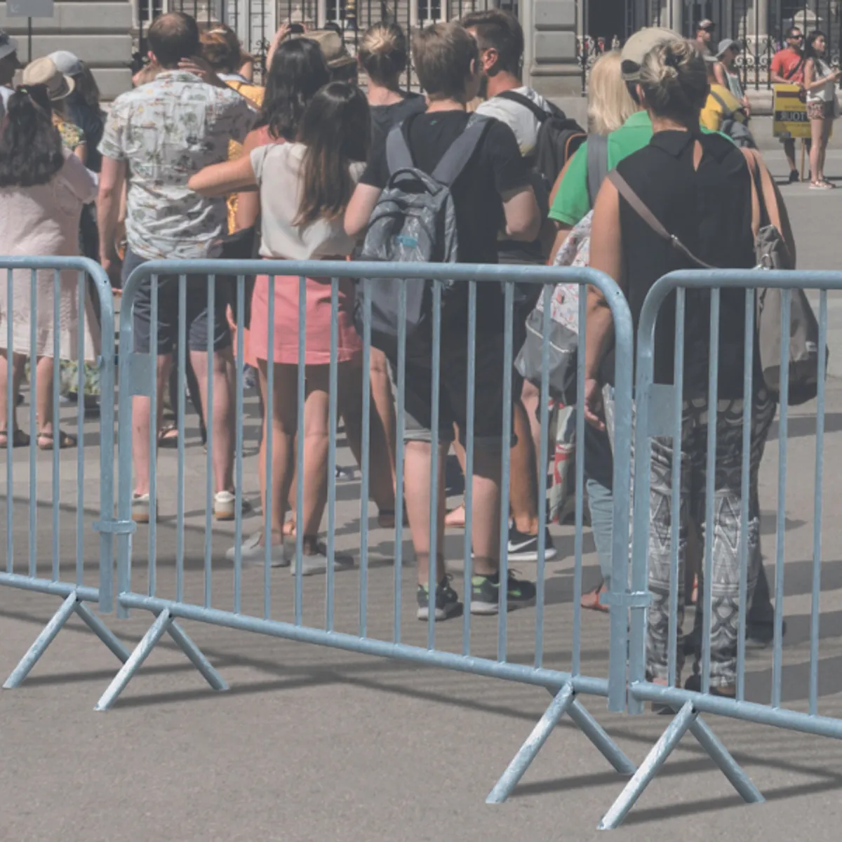 Barrière de police Version avec plaque d'identification