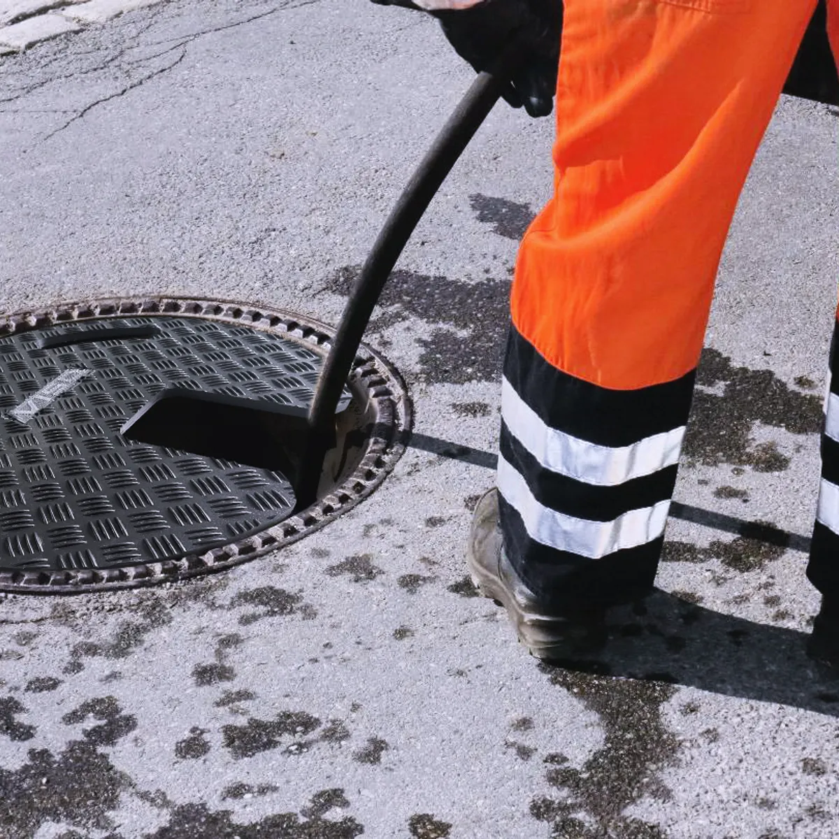 Plaque d'égout temporaire - Diamètre 800 mm