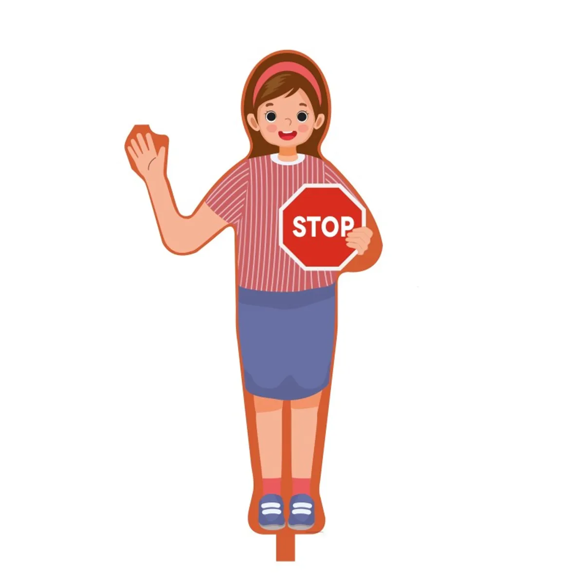 Figurine de signalisation école Léa