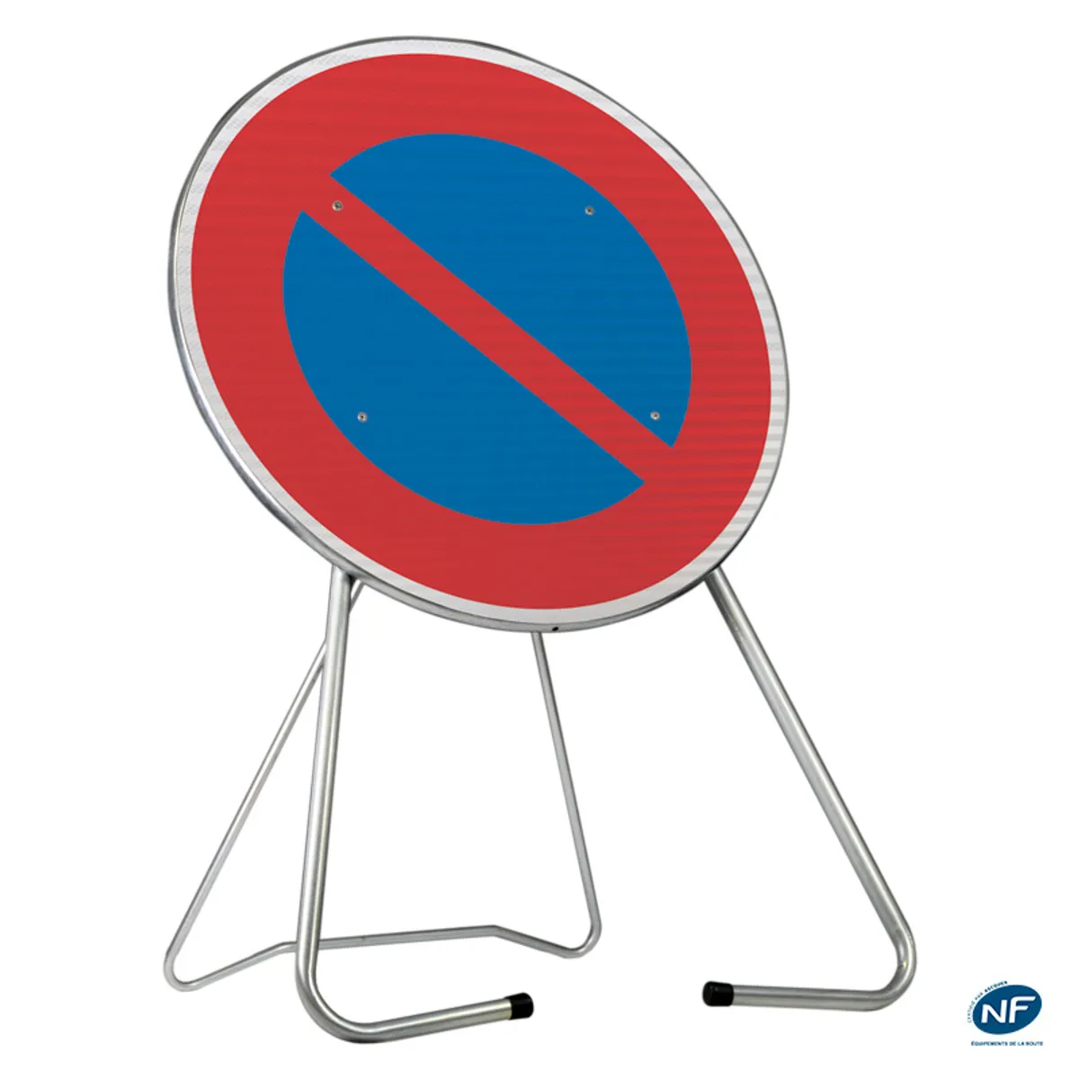 Panneau chantier B6A1 'stationnement interdit' - sur pied repliable