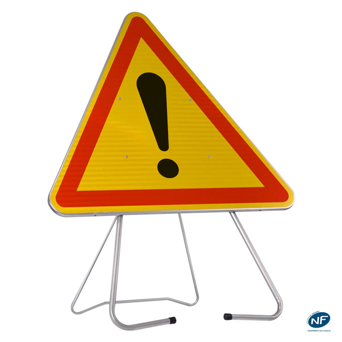 Panneau de chantier AK14 'danger' - sur pied repliable