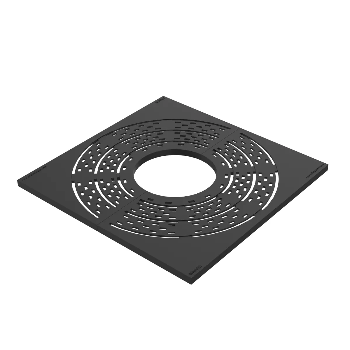 Grille d'arbre en fonte Niu 1000x1000 mm