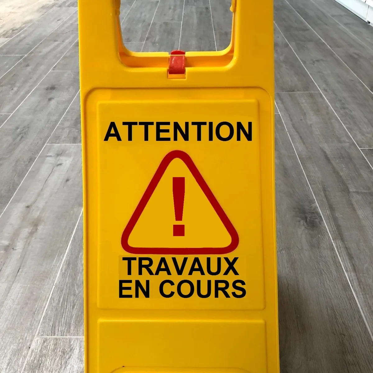 Chevalet "Travaux en cours"