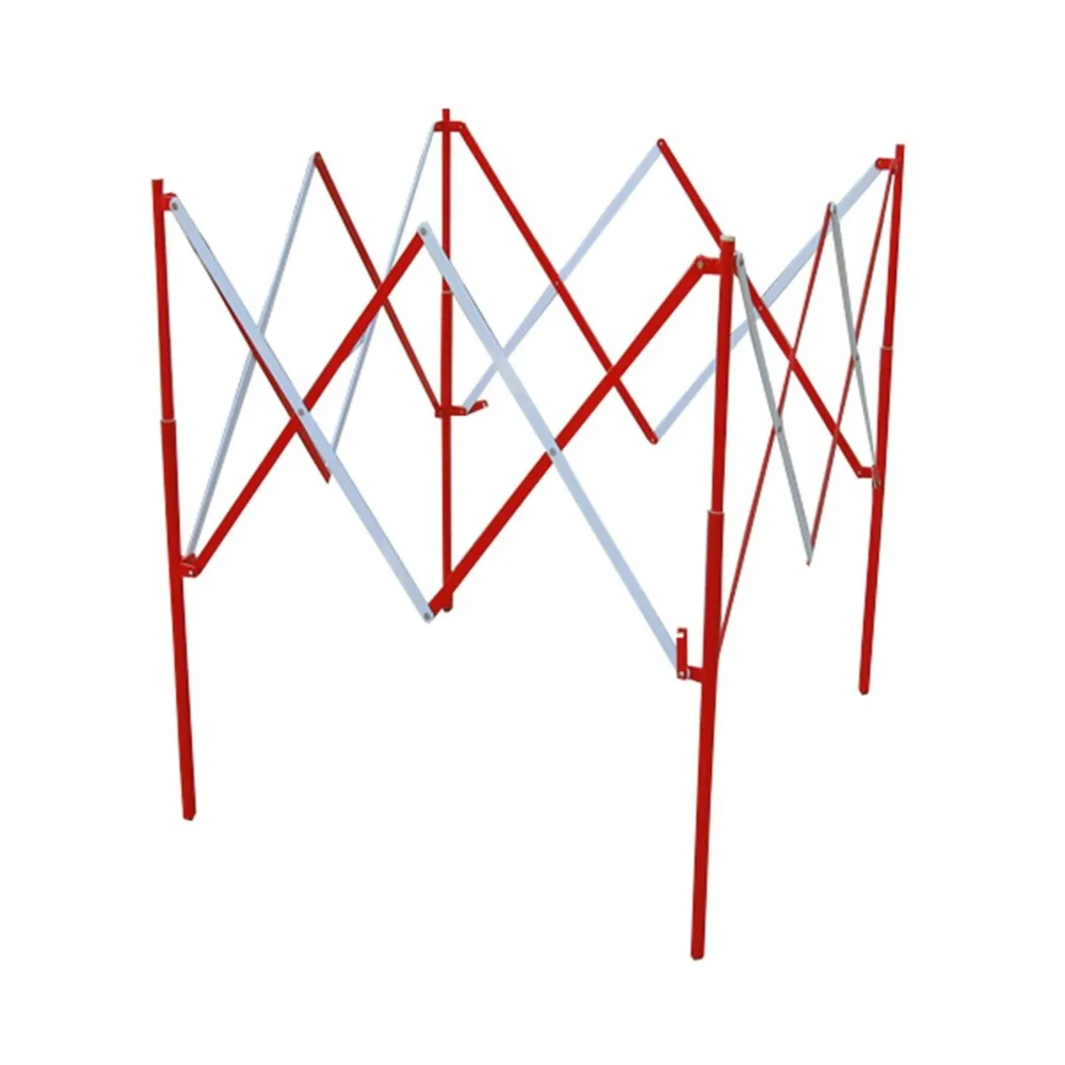 Barrière de chantier carrée extensible L. max 1.30m