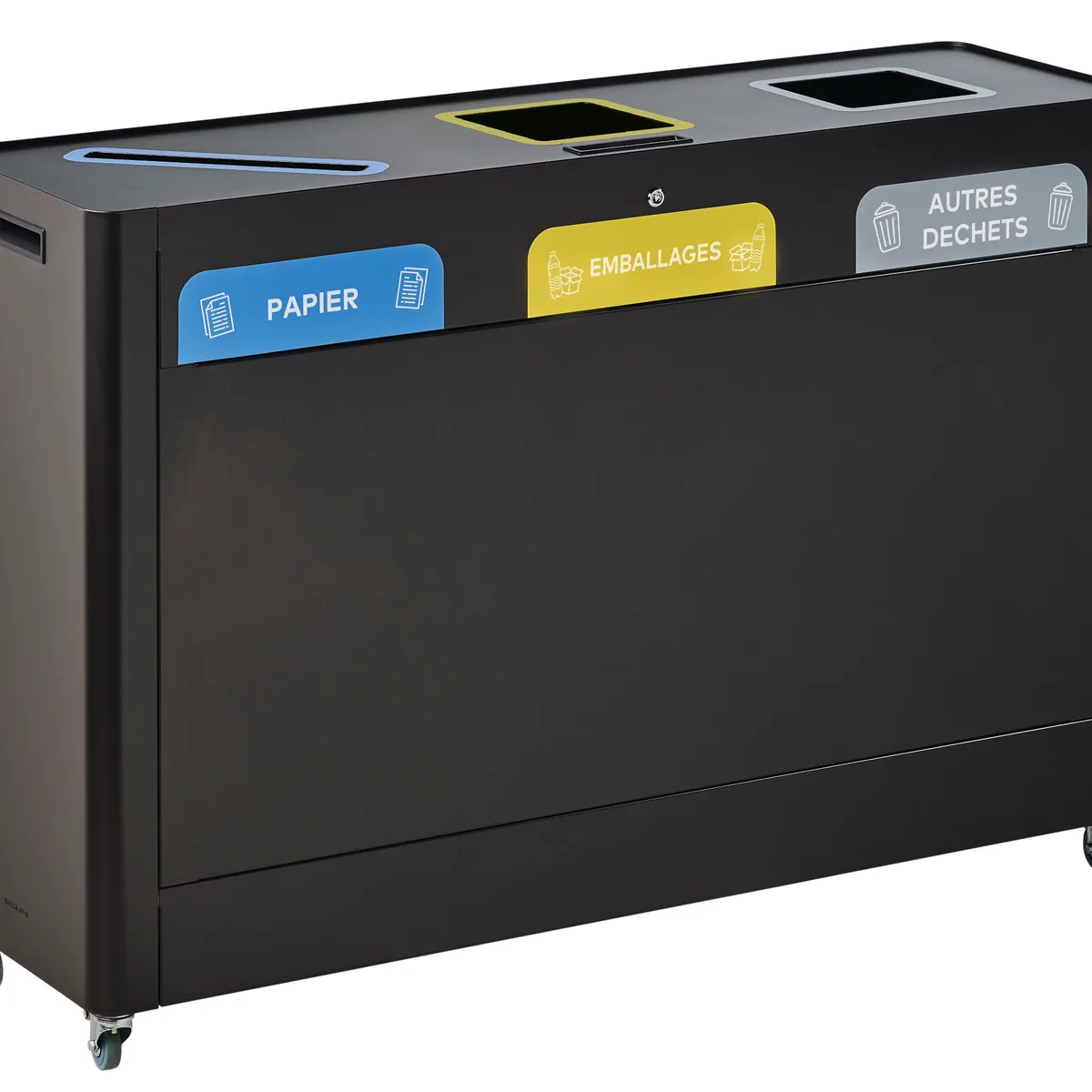 Meuble de tri sélectif TRIMOUV - mobile - 3 flux